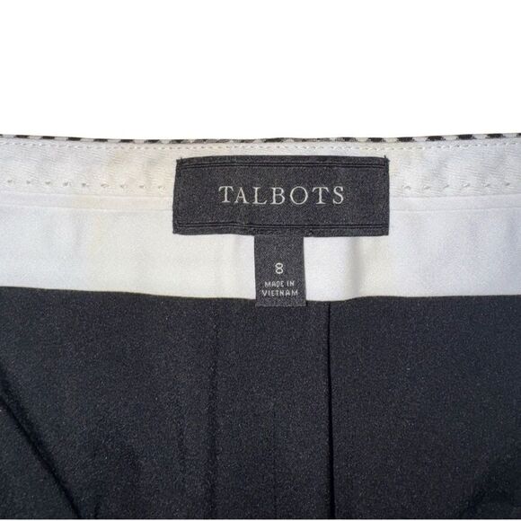 Talbots Women's Slim Crop Pant - Gingham Size 8 - Picture 4 of 6